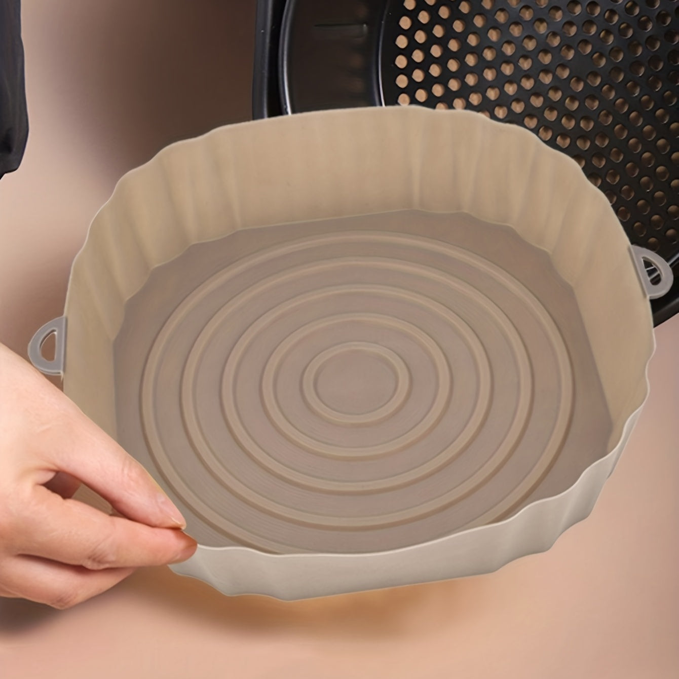 1pc Silicone Air Fryer Liners Reusable Baking Pan & Pot Mat Accessory