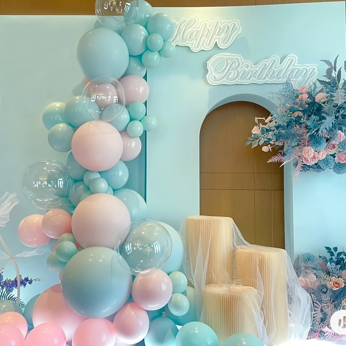 60pcs Macaron Mint Green Balloons for Party Decorations