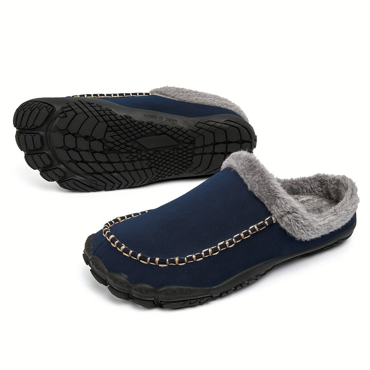 Men's Warm Slip On Household Slippers