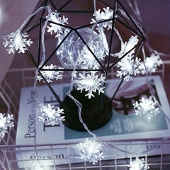 Snowflake LED String Lights 10 Lights 1.5m