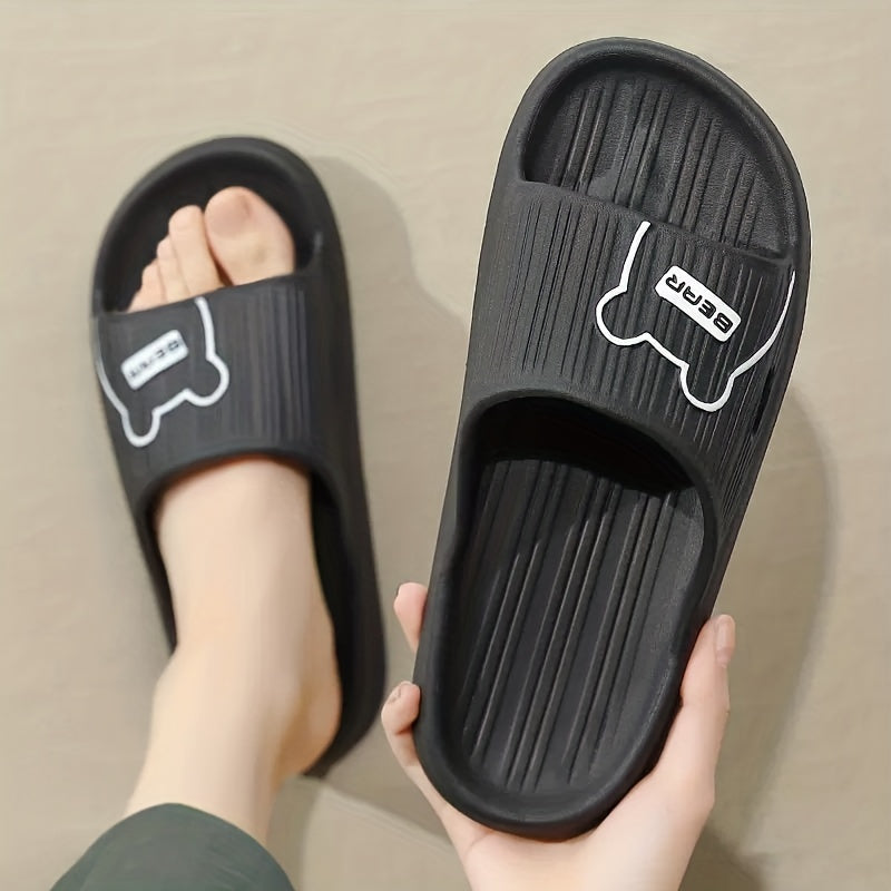 Men's Thick Slip On Slides Assorted Colors Non slip Home Walking Slippers