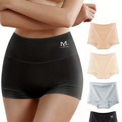 4pcs Letter Print High Waist Panties Women's Lingerie & Underwear