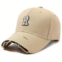 Letter R Baseball Cap Outdoor Sun Hat