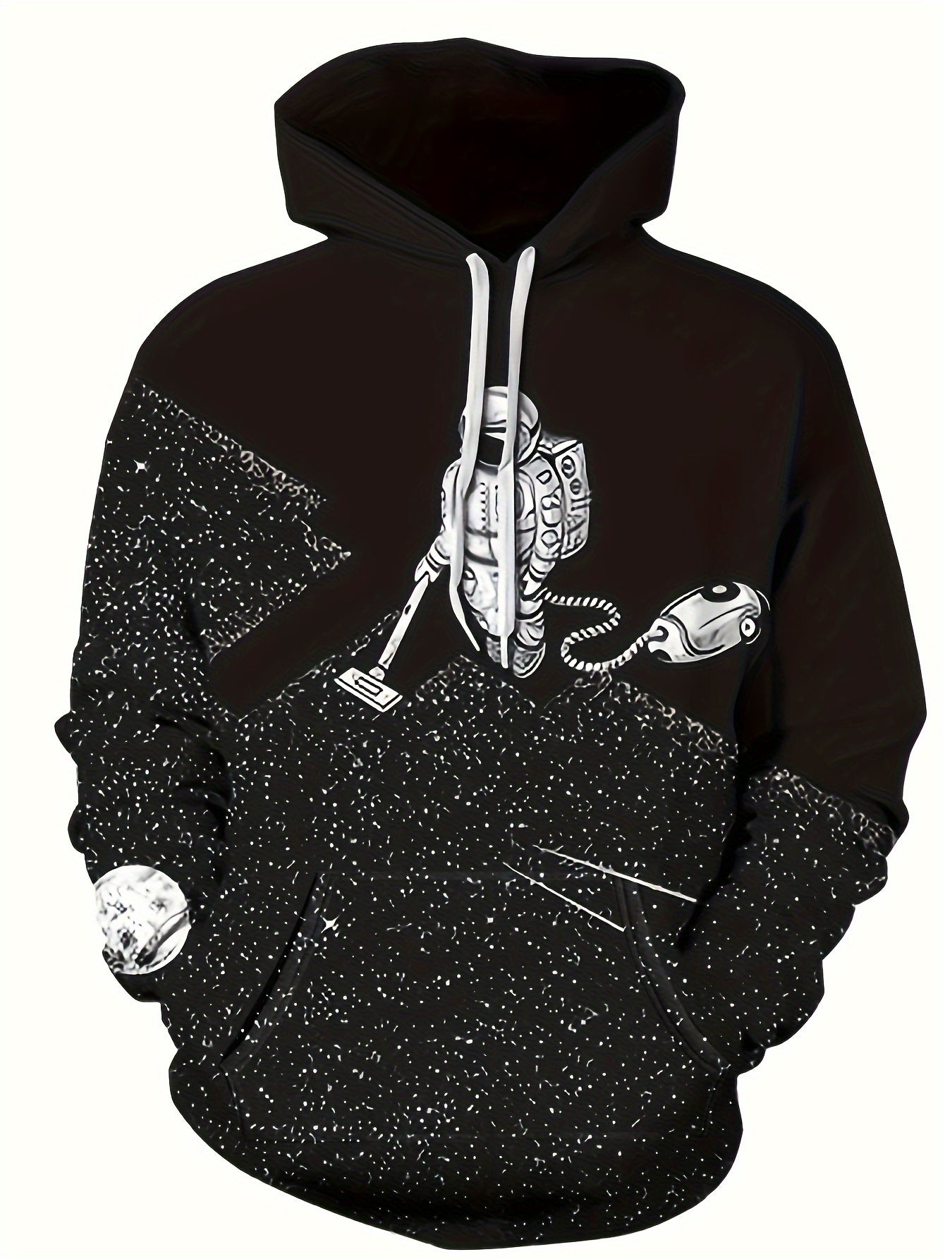 Men's Astronaut & Graphic Hoodie Active Breathable Hooded Sweatshirt