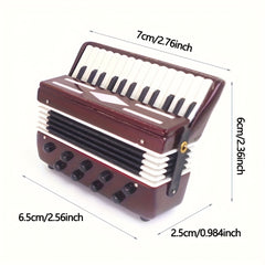1:12 Dollhouse Accordion Realistic Musical Instrument Decor