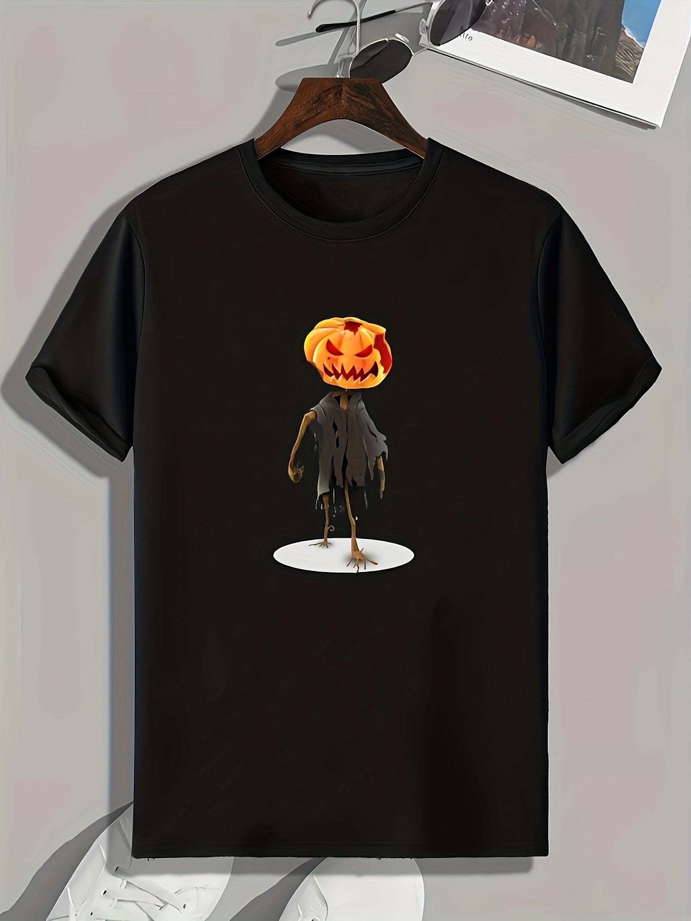 Halloween Pumpkin Print Men's Graphic T-shirt