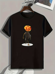 Halloween Pumpkin Print Men's Graphic T-shirt