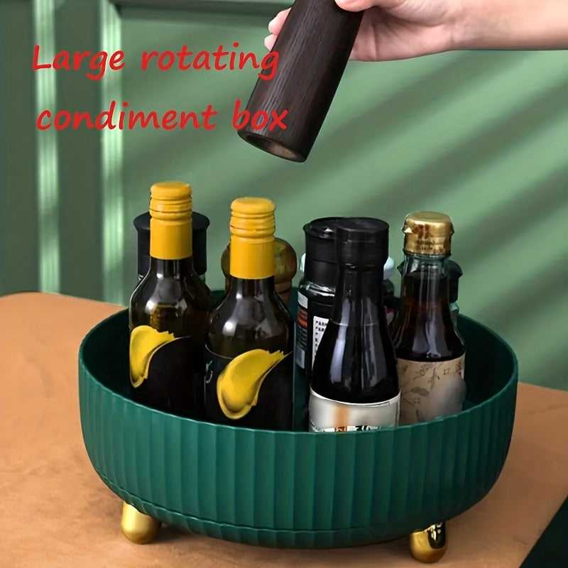 Rotating Condiment Box Kitchen Storage Organizer
