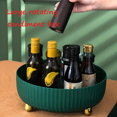 Rotating Condiment Box Kitchen Storage Organizer