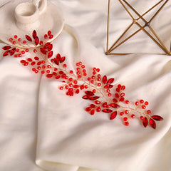 Colorful Crystal Beads Head Piece Bridal Headband Wedding Hair Accessories