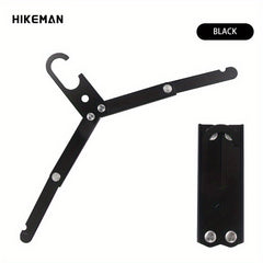 Aluminum Alloy Folding Hanger Non Slip Portable for Camping & Hiking