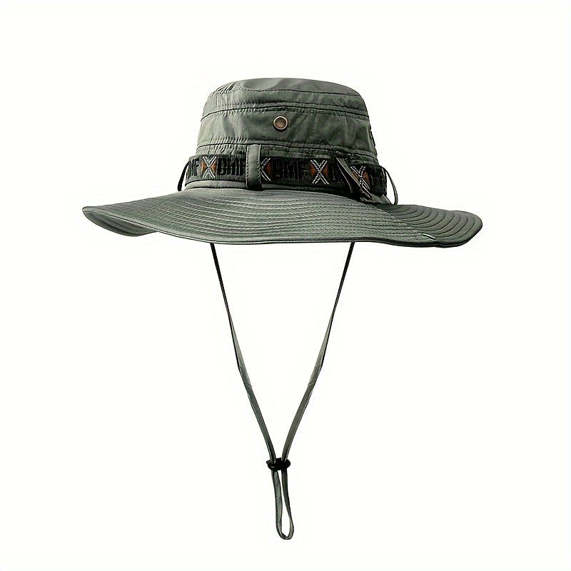 Men's Sun Protection Bucket Hat for Outdoor Activities
