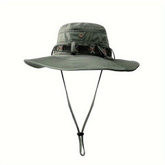 Men's Sun Protection Bucket Hat for Outdoor Activities