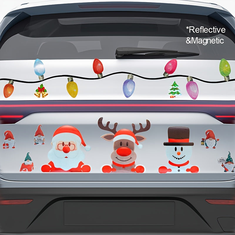 Christmas Light Bulb Car Stickers Reflective Magnet