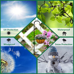 Outdoor Shepherd's Hook for Plants & Bird Feeders