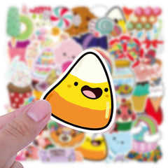 50 Candy Stickers Waterproof Vinyl Decals Laptop Water Bottle Skatebo