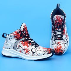 Men's Halloween Blood Print Reflective Running Shoes