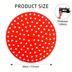 2pcs Non Stick Silicone Air Fryer Mats Heat Resistant Easy to Clean