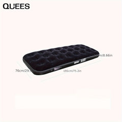 Portable Inflatable Mattress with 2 Pillows for Camping and Home Use