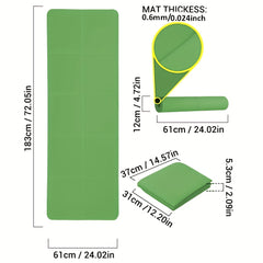 Foldable Non Slip Yoga Mat for Home Gym