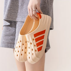 Men's Blocks Print Clog Sneakers Casual Shoes