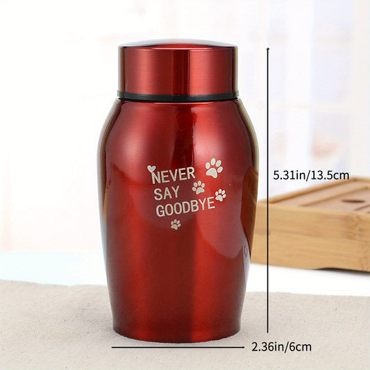 Custom Small Pet Cremation Urn with Personalized Information