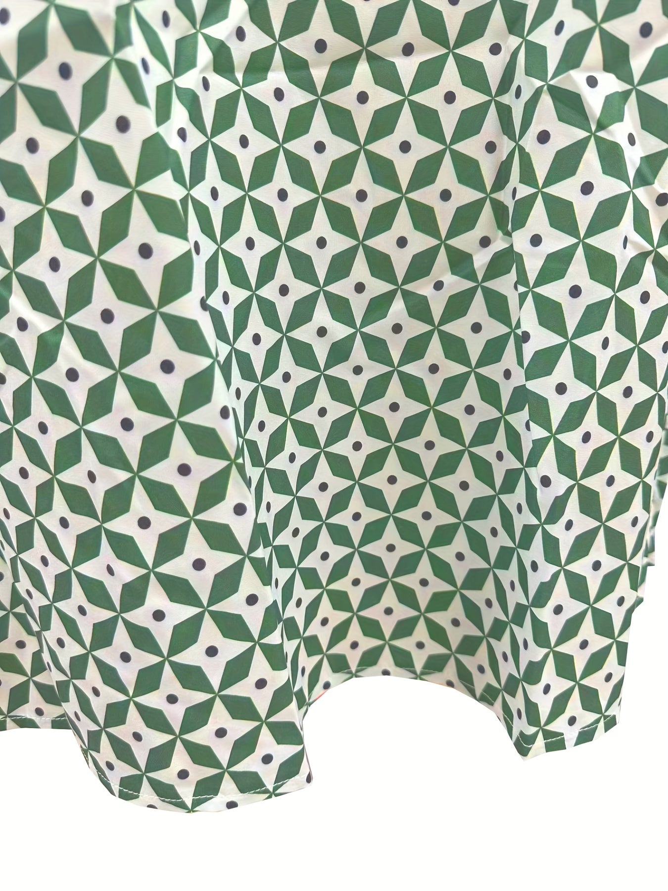 Button Front Allover Print Dress Casual Short Sleeve Dress