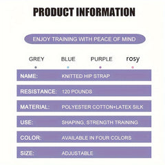 Adjustable Resistance Band Hip Training Band Fitness Squat Yoga Elastic Band