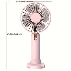 Mini Fan USB Rechargeable 1200mAh Adjustable Small Pocket Fan