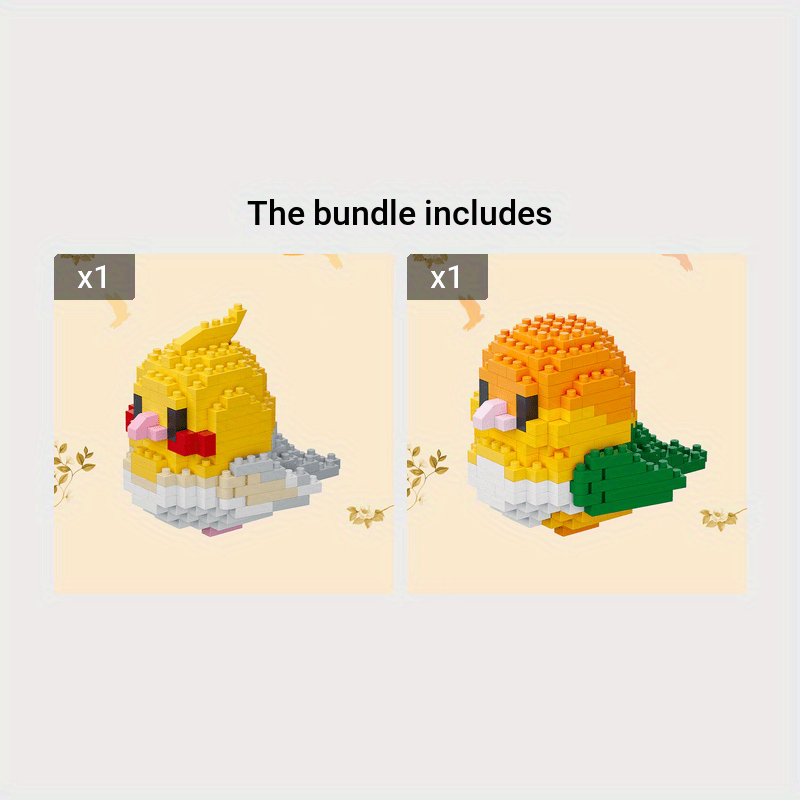 Microscopic Animal Model Splicing Bird Series Puzzle Toys