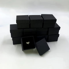 12pcs Classic Ring Box Jewelry Packaging Box Wedding Decor