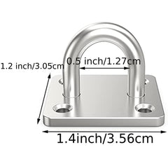 4pcs Stainless Steel Ceiling Hooks 304, Marine Hardware with Screws