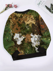 Kids Battlefield Game Graphic Long Sleeve Sweatshirt