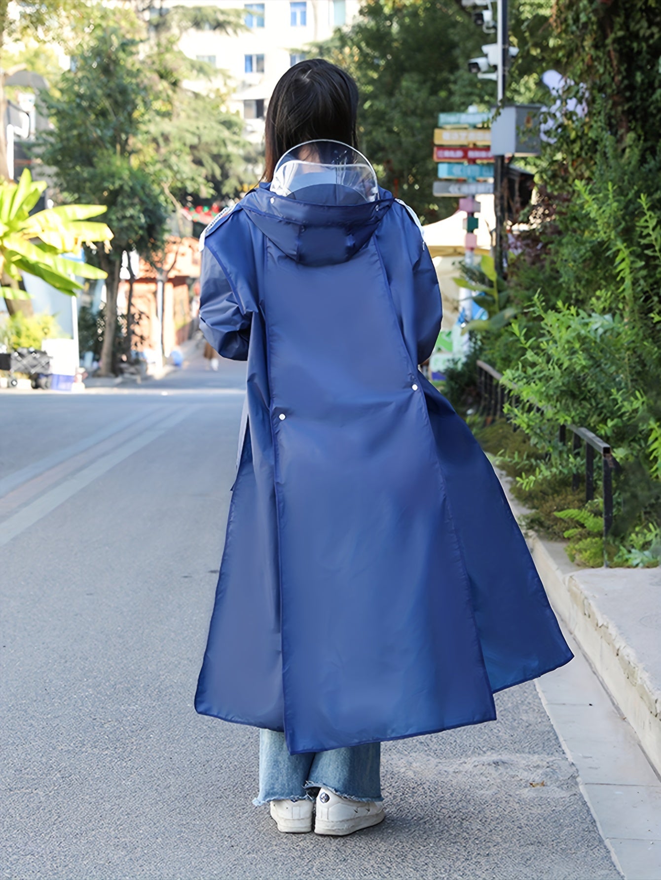 Hooded Raincoat for Women Camping Hiking Mountaineering
