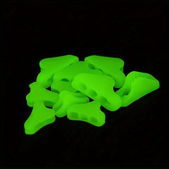 20pcs Fluorescent Triangle Rope Buckles For Outdoor Safety And Convenience