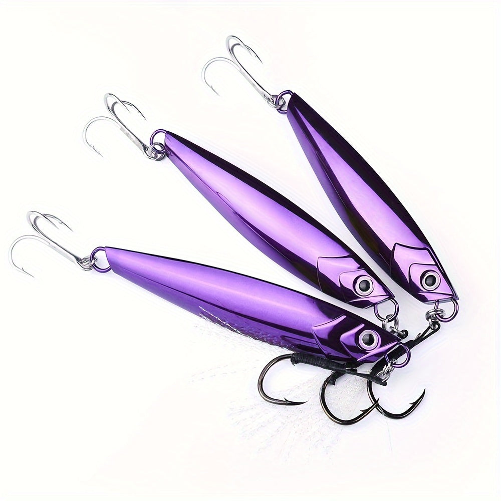 52g Metal Spoon Jig Fishing Lure for Freshwater & Saltwater Tackles