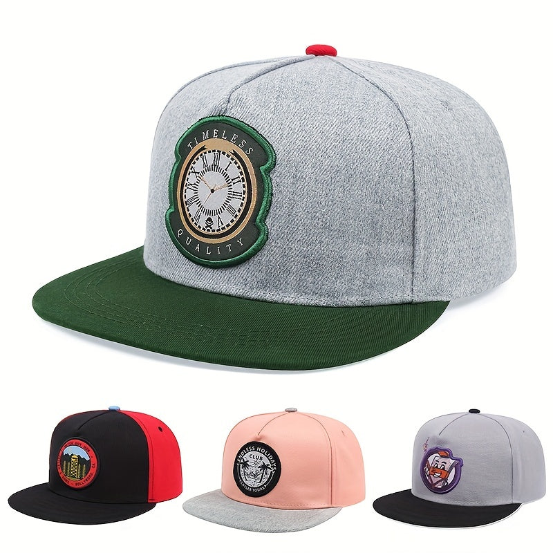 Mens Flat Brim Hip Hop Hat