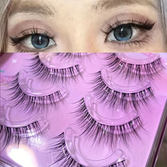 Natural Thick False Eyelashes Soft Reusable Lashes