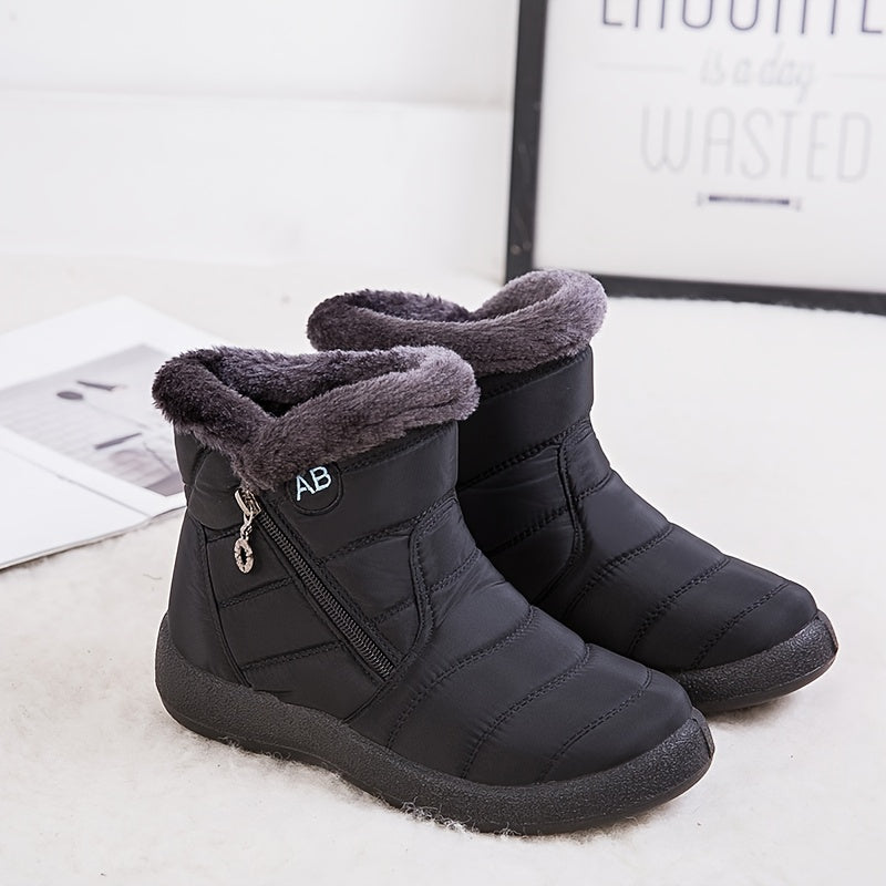 Women's Waterproof Snow Boots Plush Lined Short Boots