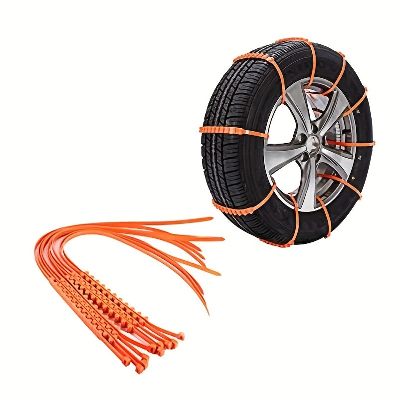 12pcs Car Tire Chain Snow Rope Truck Off Road Vehicle Traction