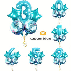 Mermaid Digital Balloon Set for Birthday Parties and Company Meetings