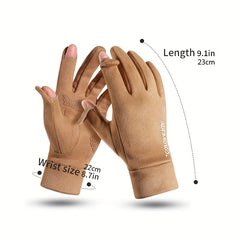 Cycling Windproof Warm Gloves Non-slip Touchable Thickened
