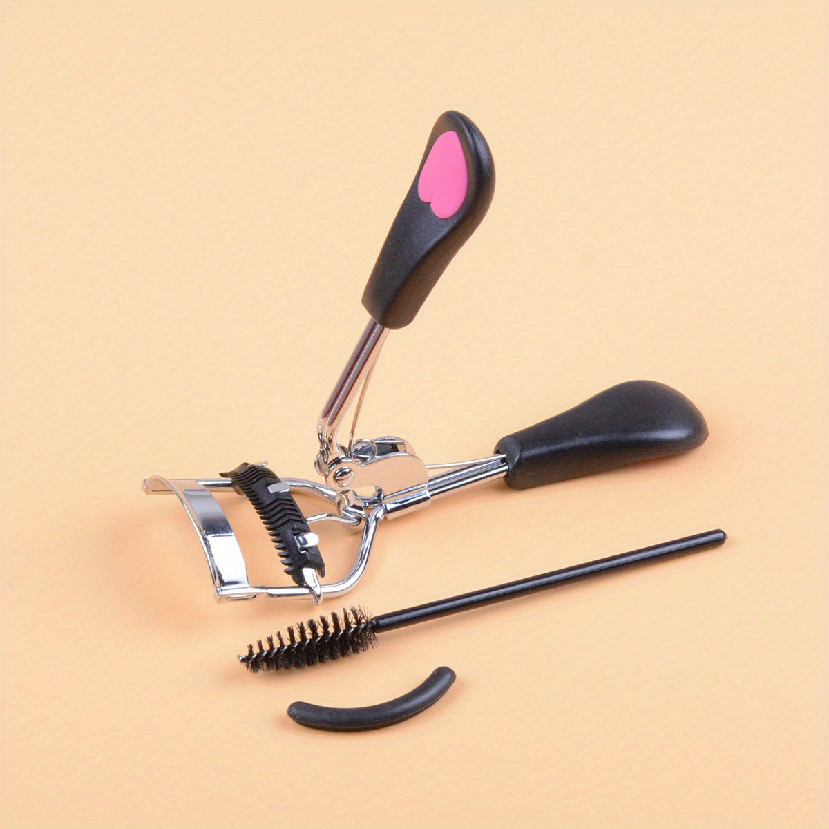 3pcs Wide Angle Lash Curler Set with Comb Pinch Pain - Stainless Steel