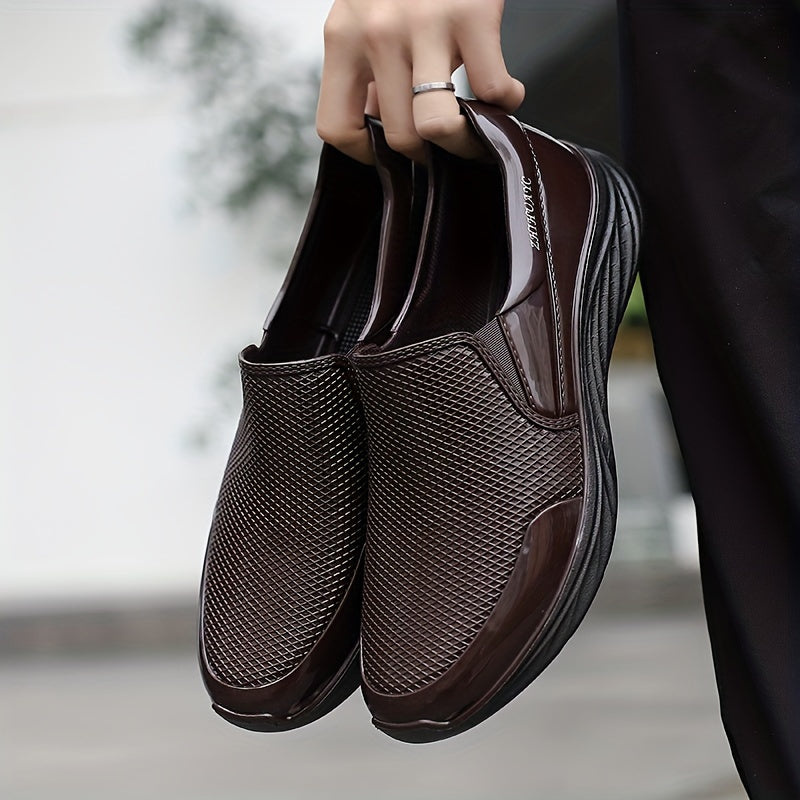 Men's Casual Leather Loafer Shoes Comfy Slip On Shoes Spring Summer