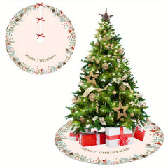 Farmhouse Christmas Tree Skirt Rustic Holiday Decorations