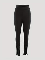 Front Split Shaping Pants Tummy Control Compression Slimming Pants