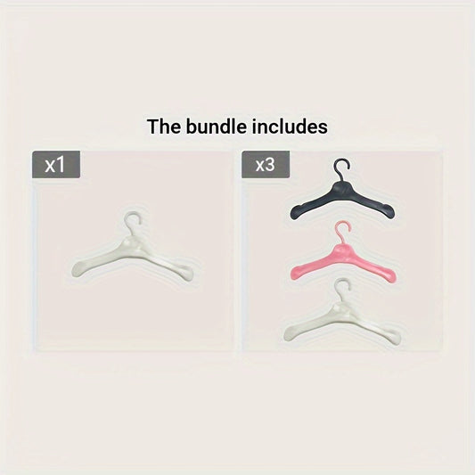 10pcs Doll Hangers Doll Clothes Accessories Plastic Hanger For Doll House