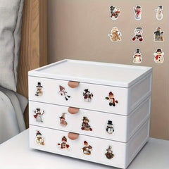 53pcs Snowman Series Graffiti Stickers Waterproof DIY Handbook Sticker Pack