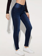 High Stretch Skinny Jeans High Waist Slim Fit Denim Pants