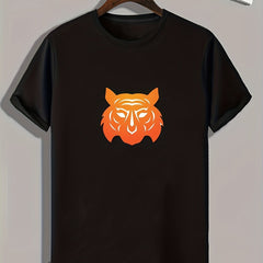 Beast Pattern Print Men's Sports Tee Shirt - Summer Outdoor Wear
